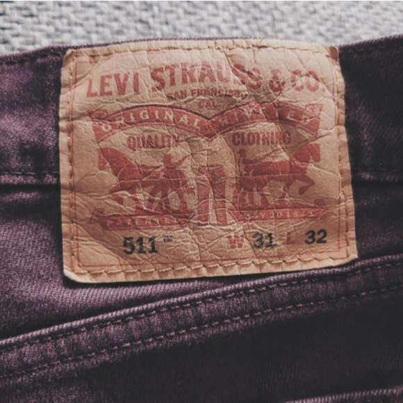 SOLD- LEVI'S 511 Men's Slim Fit Jeans- Rare- 31/32 (31/30 true fit) - Picture 6 of 16